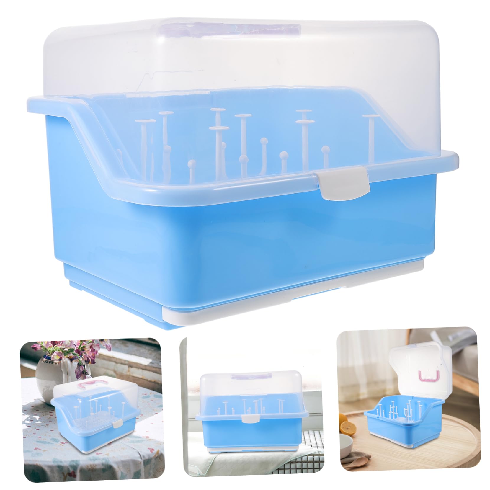 BESTonZON Box Für Babyflaschen Milchflaschenregal Flaschen Für Babyflaschen Abtropfgestell Für Babyflaschen Trockner Für Tassen Wäscheständer Für Babyflaschen Geschirrregal Tragbarer