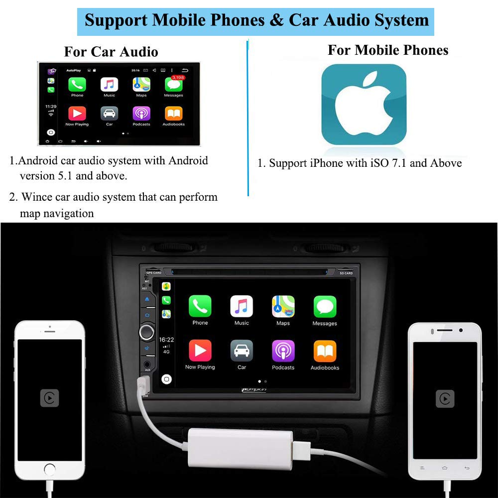 USB Carplay Dongle für Android Auto Stereo Smart Link USB AutoPlay Unterstützung iPhone