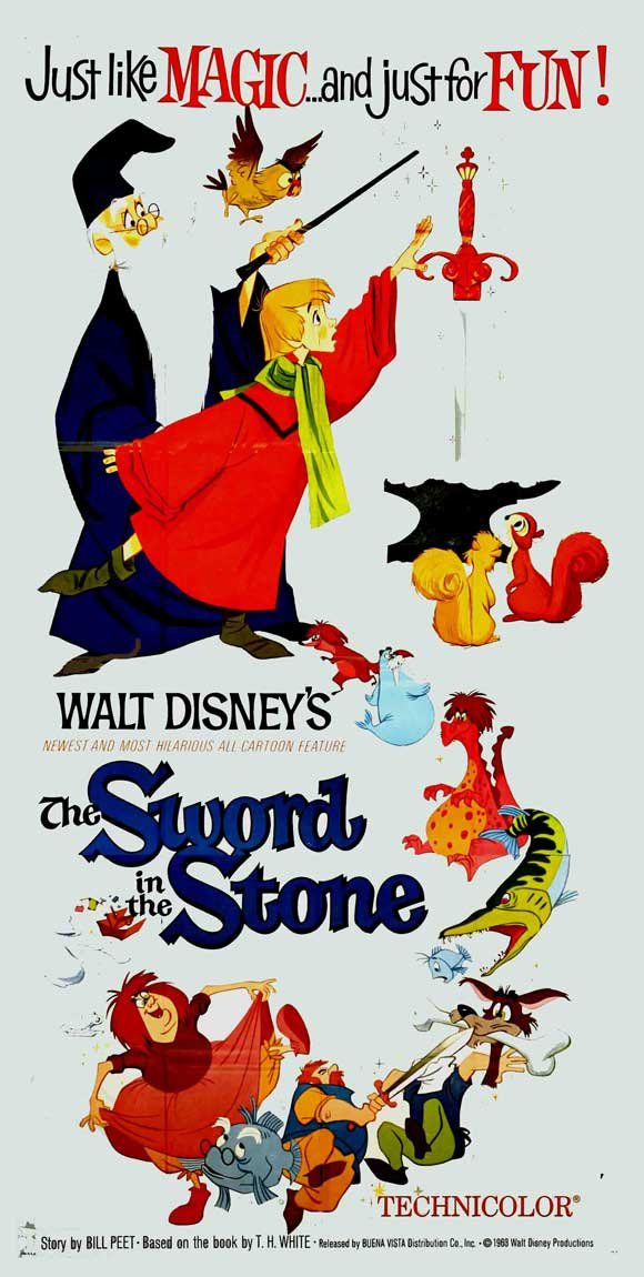 Amazon.com: The Sword in the Stone Movie Poster (20 x 40 Inches