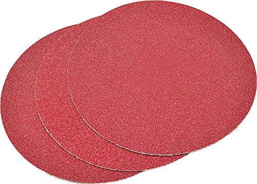 senza foro, grana P 40 Falon Tech - Dischi abrasivi in gancio e anello, Ø 125 mm, senza foro, grana P 40, 100 pezzi