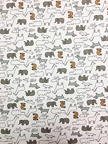 Image of SheetWorld Fitted Playard Sheet for Maxi-Cosi Swift - 31 x 39 - 100% Cotton Jersey - Hypoallergenic, Butter Soft - Baby Animals Print - Made in USA