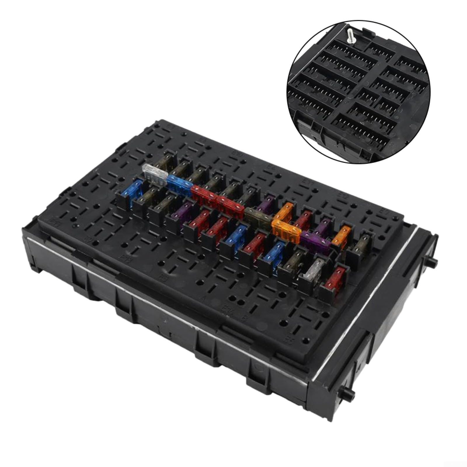Caja de fusibles 5801360083 4838244 2997086 para Iveco Daily 1989-2006 Reemplazo Montaje directo Negro Plástico Componente eléctrico