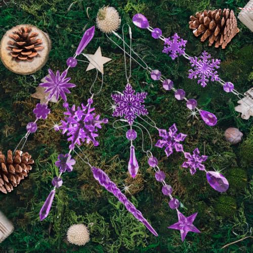 Image of Crystal Ornaments for Christmas Tree Winter Wonderland Decorations