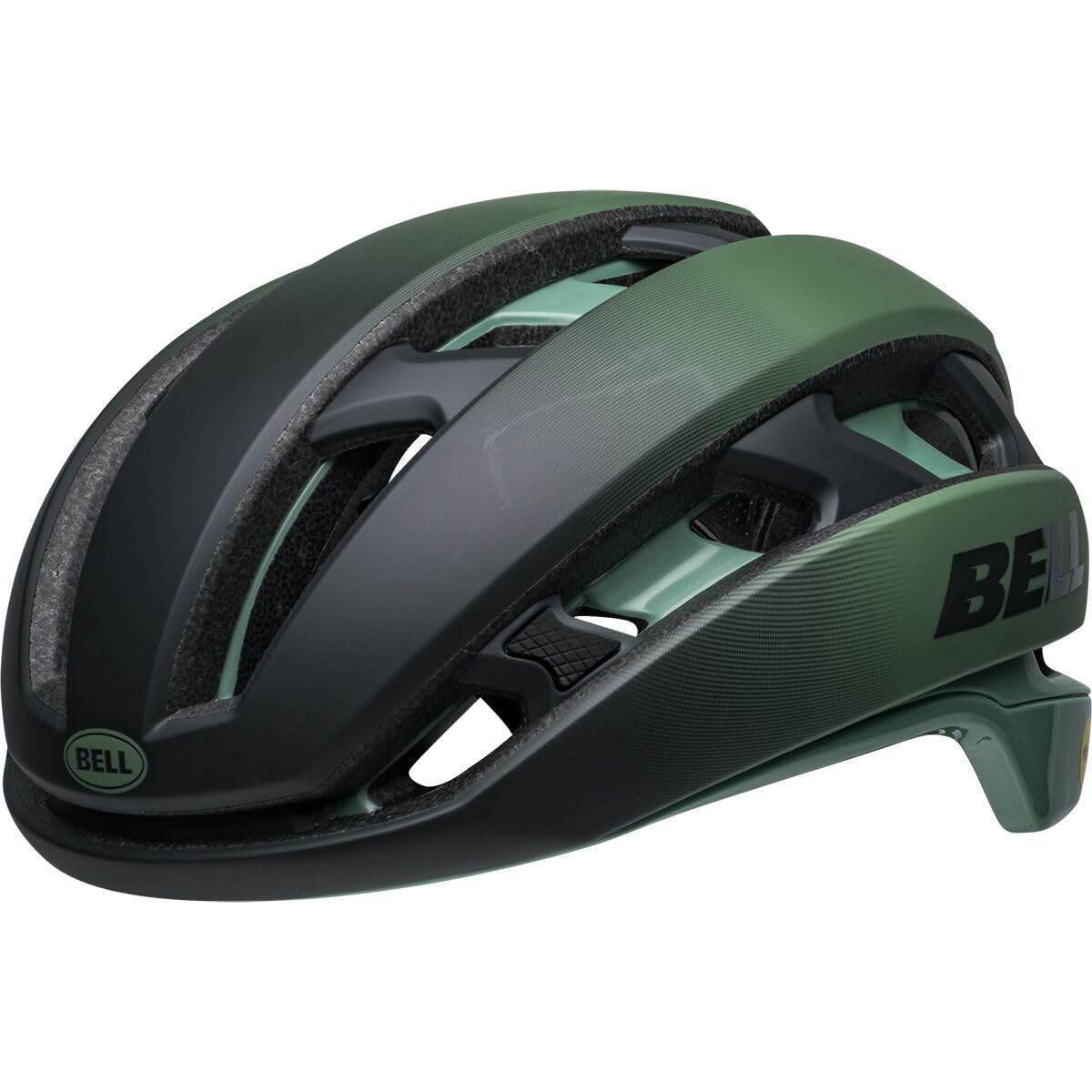 BELL XR Spherical Adult Road Bike Helmet - Matte/Gloss Greens (2023), Small (52-56 cm)