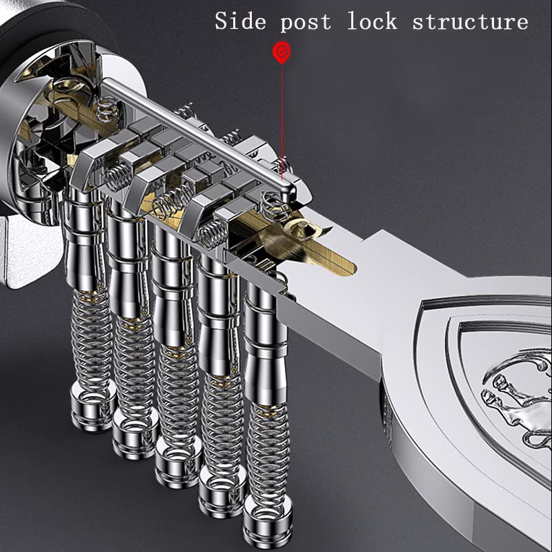 Wkładka bębenkowa. Cam Unibody Shell Anti Violence Podwójny frezowany rowek z podwójną kulą Słupek boczny Zabezpieczenie przed kradzieżą Cylinder z rdzeniem(100mm x32.5mmx67.5mm)
