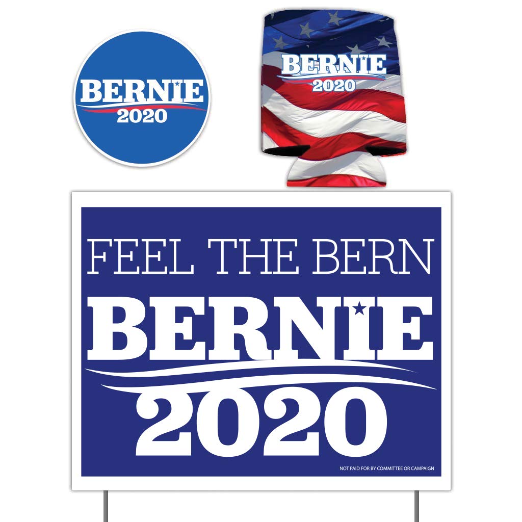 Bernie 2020 yard sign imprimé double face en plastique ondulé imperméable avec piquets de sol