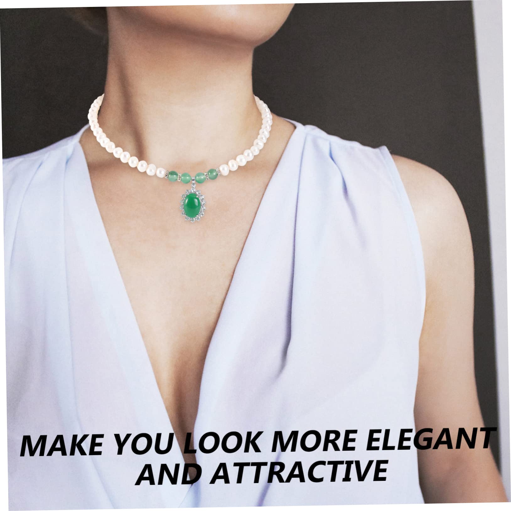 1set Collana Di Perle Naturali Di Con Pendente Elegante Per La Festa Della Mamma Accessorio Chic Per Occasioni Speciali e Uso Quotidiano Include Scatola e Certificato