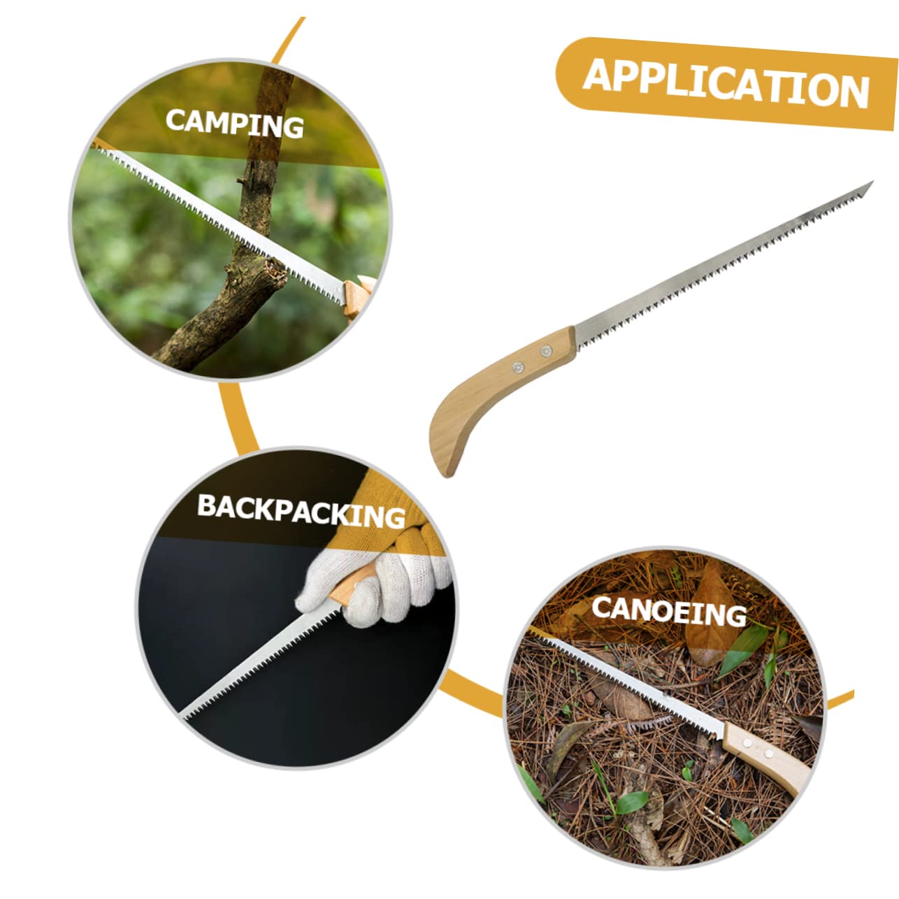 UKCOCO 2sets 2pcs Compact Pulling Saw Versatile Gardening and Camping Pruning Saws for Woodworking Durable Cutting Tools for Outdoor Use Easy to Handle Lightweight Design 2pcs*2