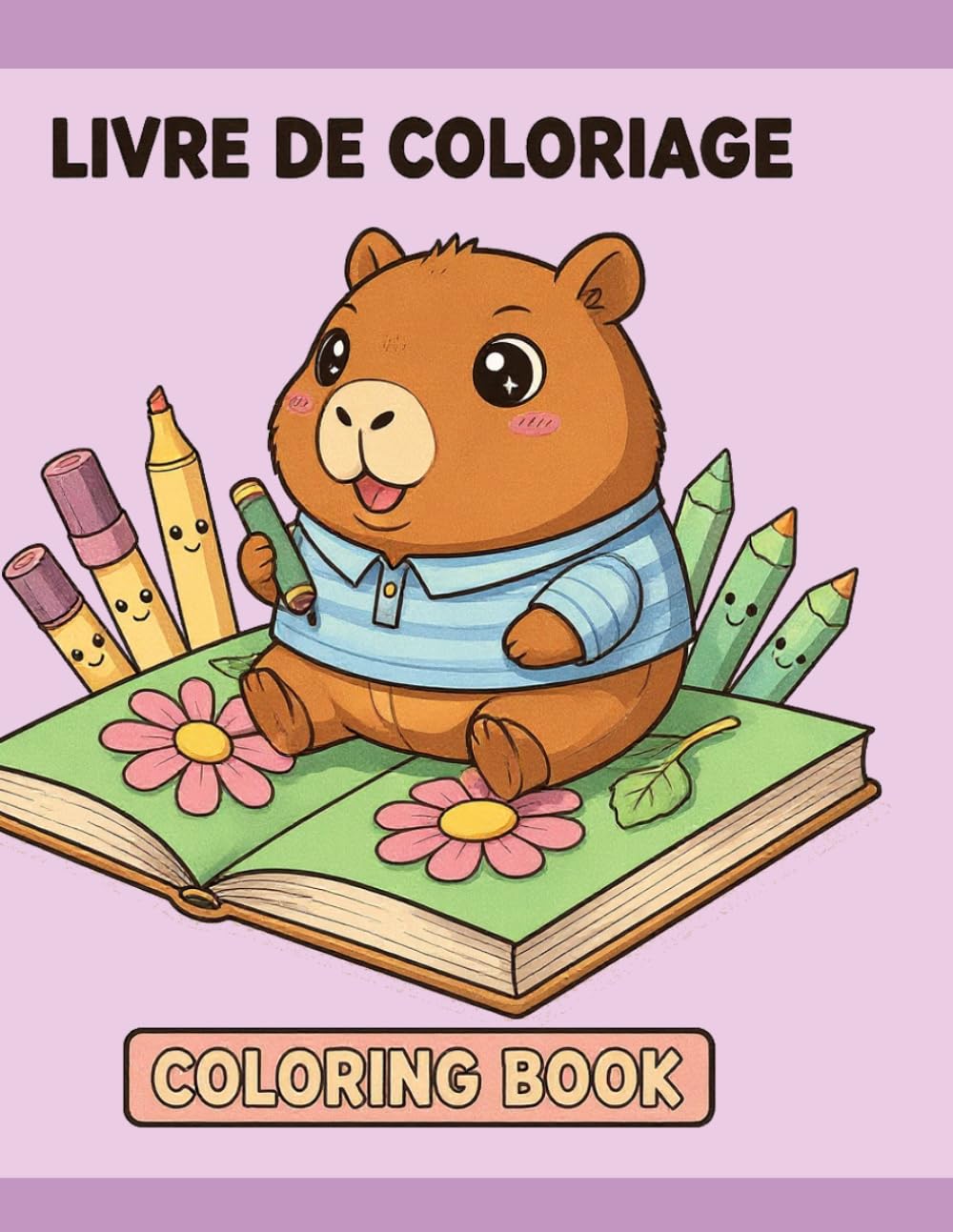 Livre de coloriage Capybara