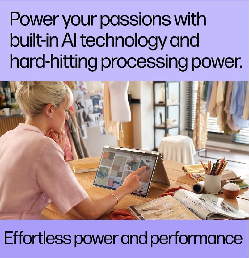 Image of HP 2023 Envy 2-in-1 Laptop - 15.6 inch Full HD Touch-Screen - Intel Evo Core i7-16GB Memory - 1TB PCIe SSD - Thunderbolt 4 - Long Battery Life - Windows 11- w /Stylus Pen