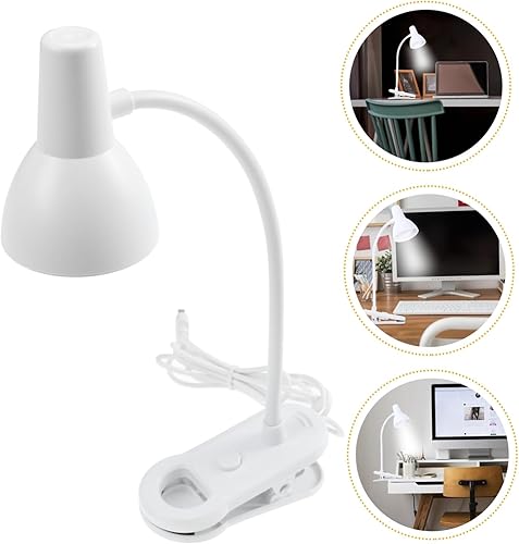 Miniatura 4 de Uonlytech Clip en lata dormitorio Led abrazadera luz cabecera clip en lectura luz USB carga blanco