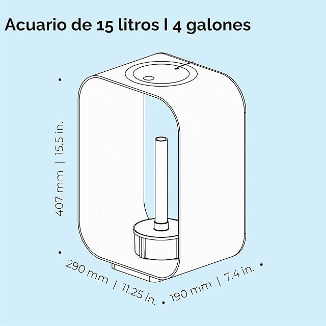 Foto 2 de 6 de biOrb 72049 LIFE 15 LED blanco - acuario decorativo de 15 litros set completo con sistema de filtración…