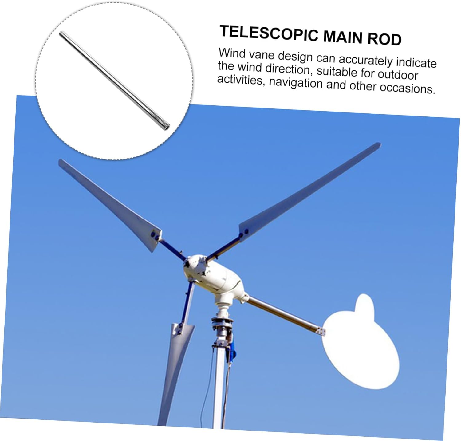 Mipcase 4pcs Antenna Mounting Rod Stainless Steel Weather Vane Mounting Pole for Secure Roof Installation Lightweight and Compact Design for Residential and Commercial Use