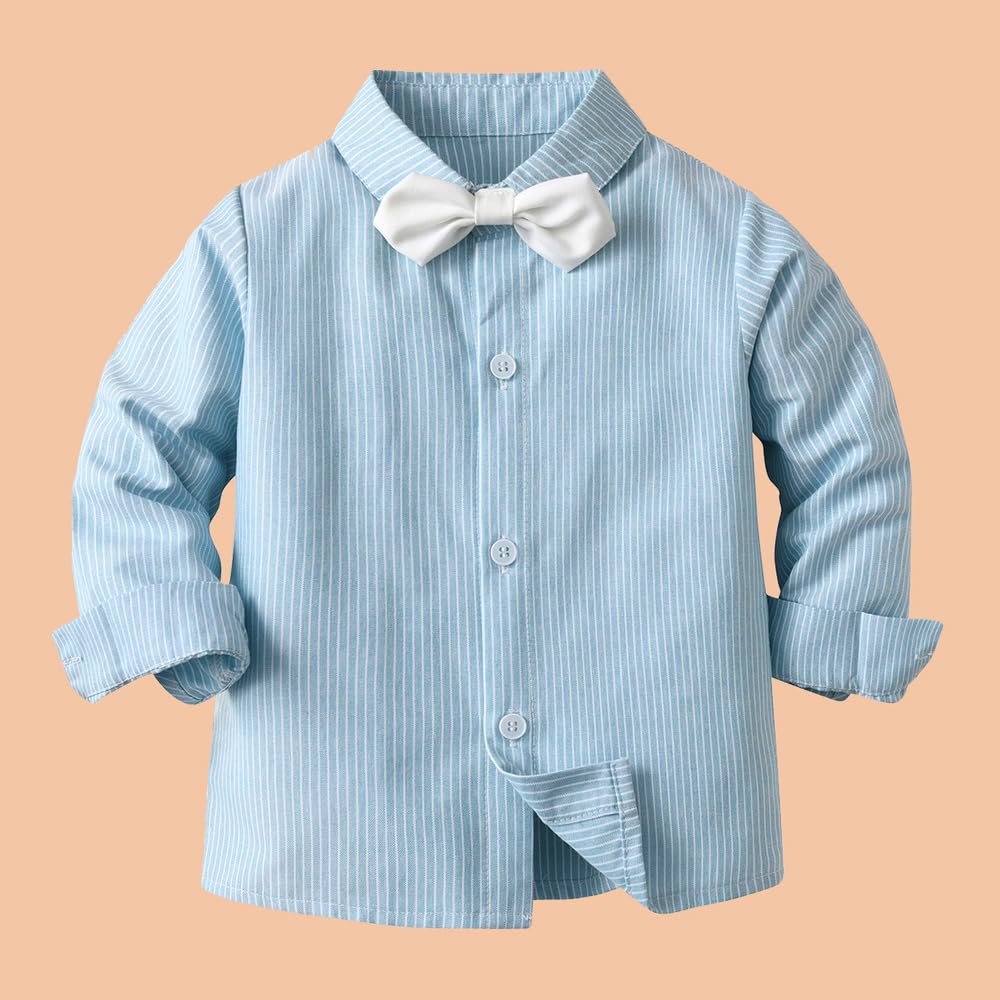 Hoscotch Boys Solid White Full Sleeves Formal Set For Ages(5-6 Years) - Image 4 thumbnail