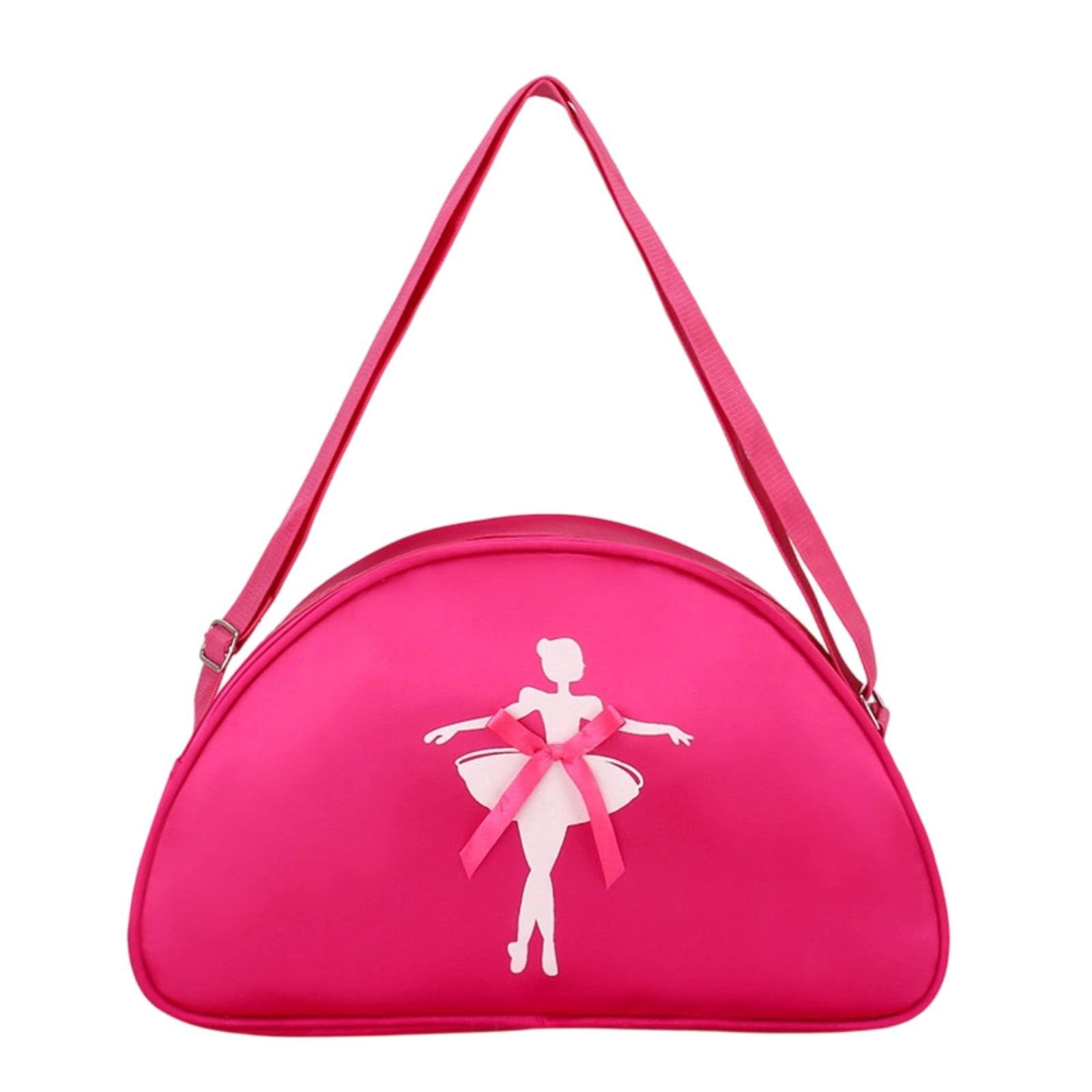 Princess Design Single Shoulder Dance Backpack Lightweight Girls Ballet Bag Ballerina Tote Bag For Toddlers, Rose Red|Other Kids' Dancewear-image-25