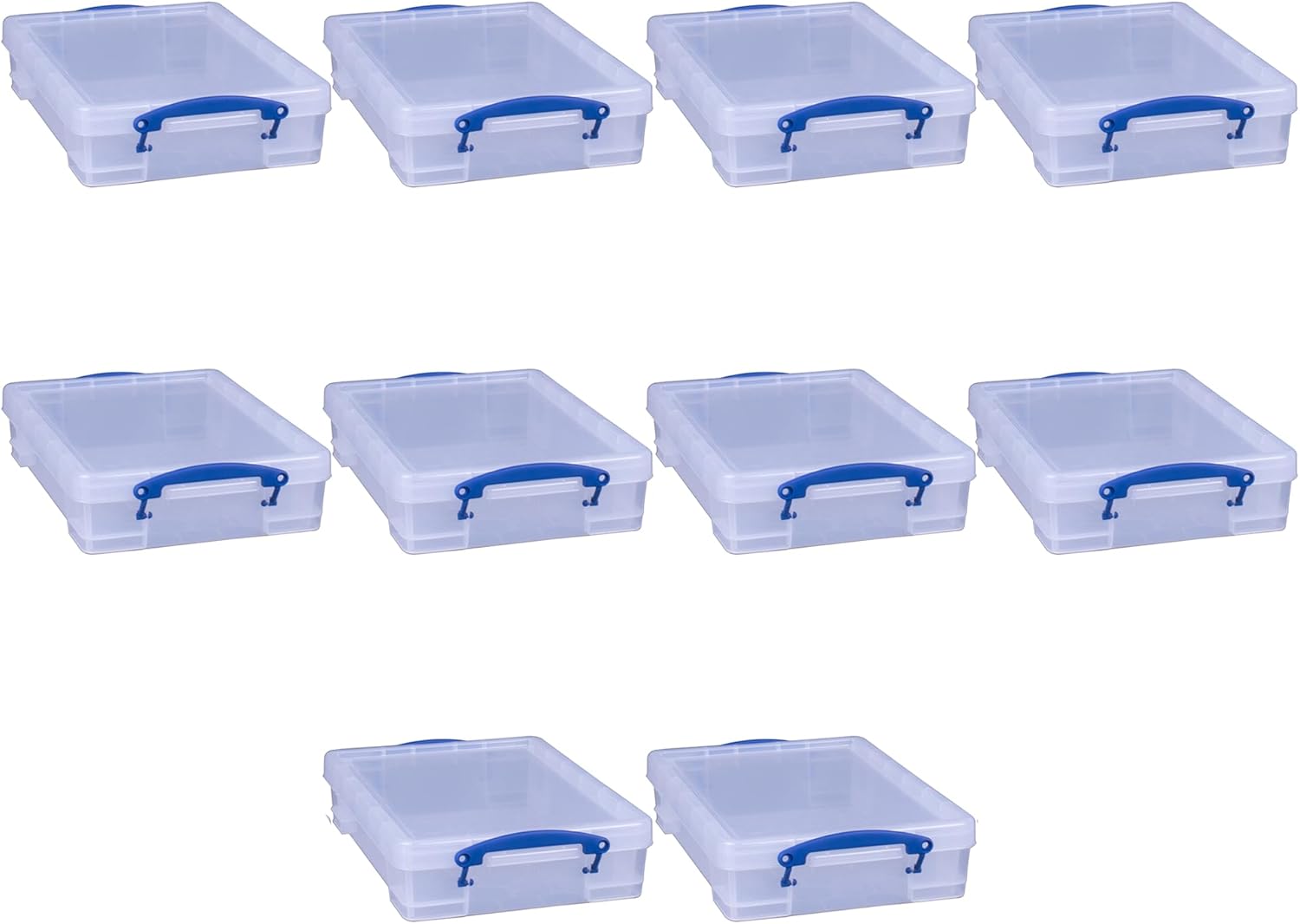 Really Useful Box 4L Storage Container with Lid and Clip Lock Handles