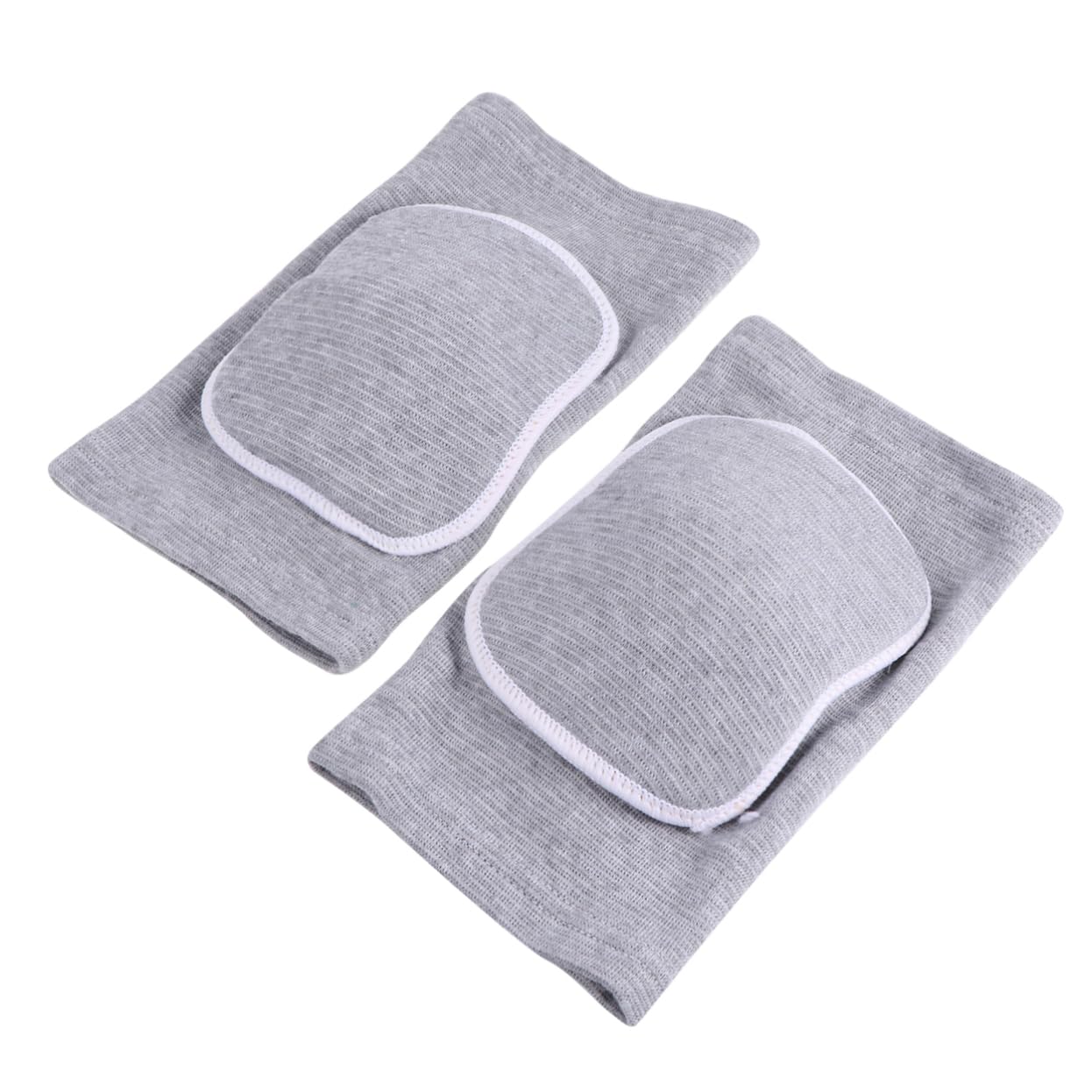 HOODANCOS 1 Pair Protective Elastic Sports Sleeves Breathable Warm Knee Pads for Basketball Climbing and Outdoor Activities Grey for Injury and Sprain Protection