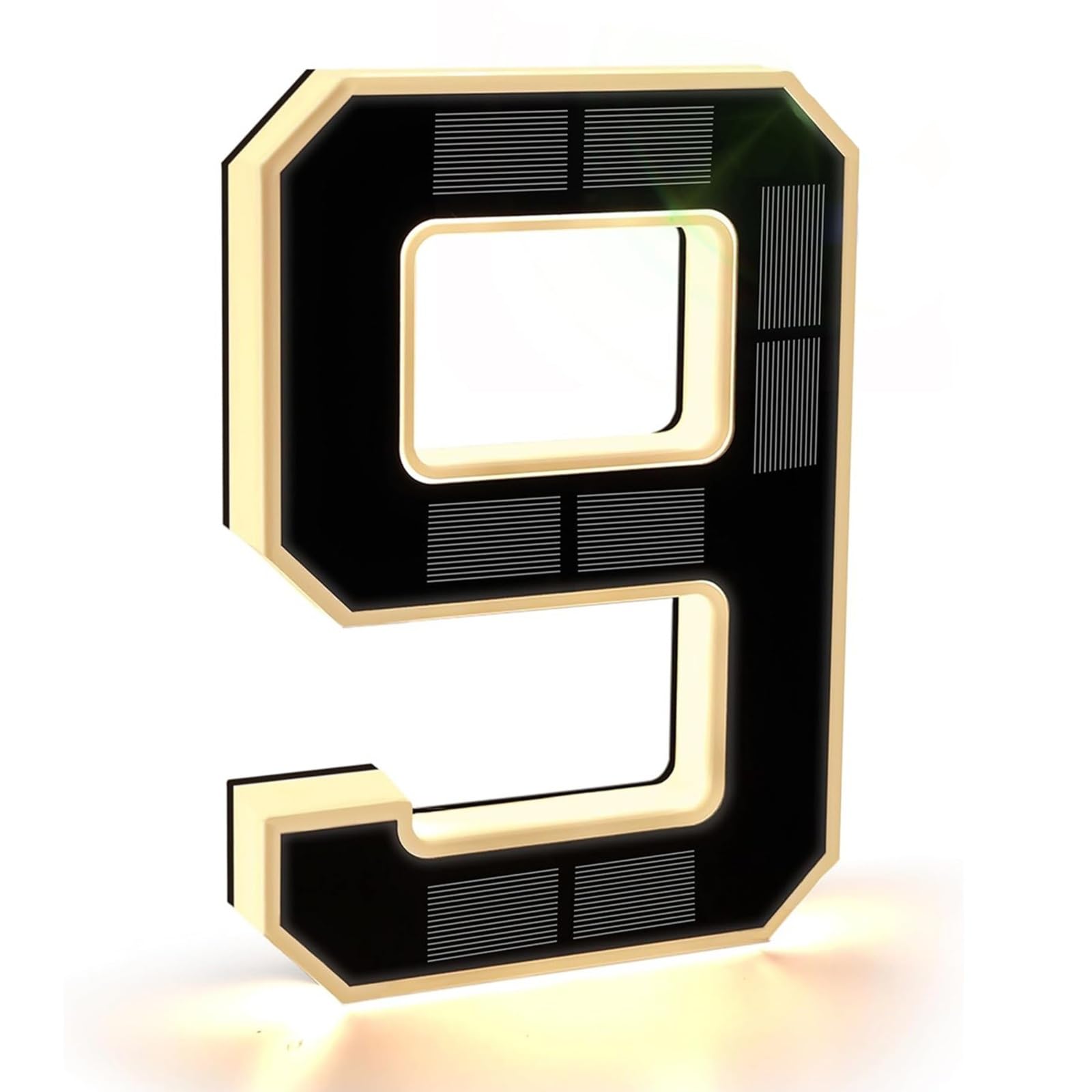 Numero Civico Solare, Indirizzo principale moderno del sensore di luce segno delle luci solari numero civico per l'esterno per la casa e il giardino(9)