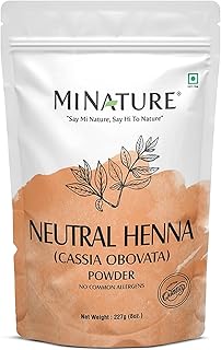 minature Pure Neutral Henna Powder(Cassia Obovata) |for Hair Conditioning| Adds no Colour to hair| 100% Herbal & Natural Scalp care mask |Unisex |227 gm(8 oz)