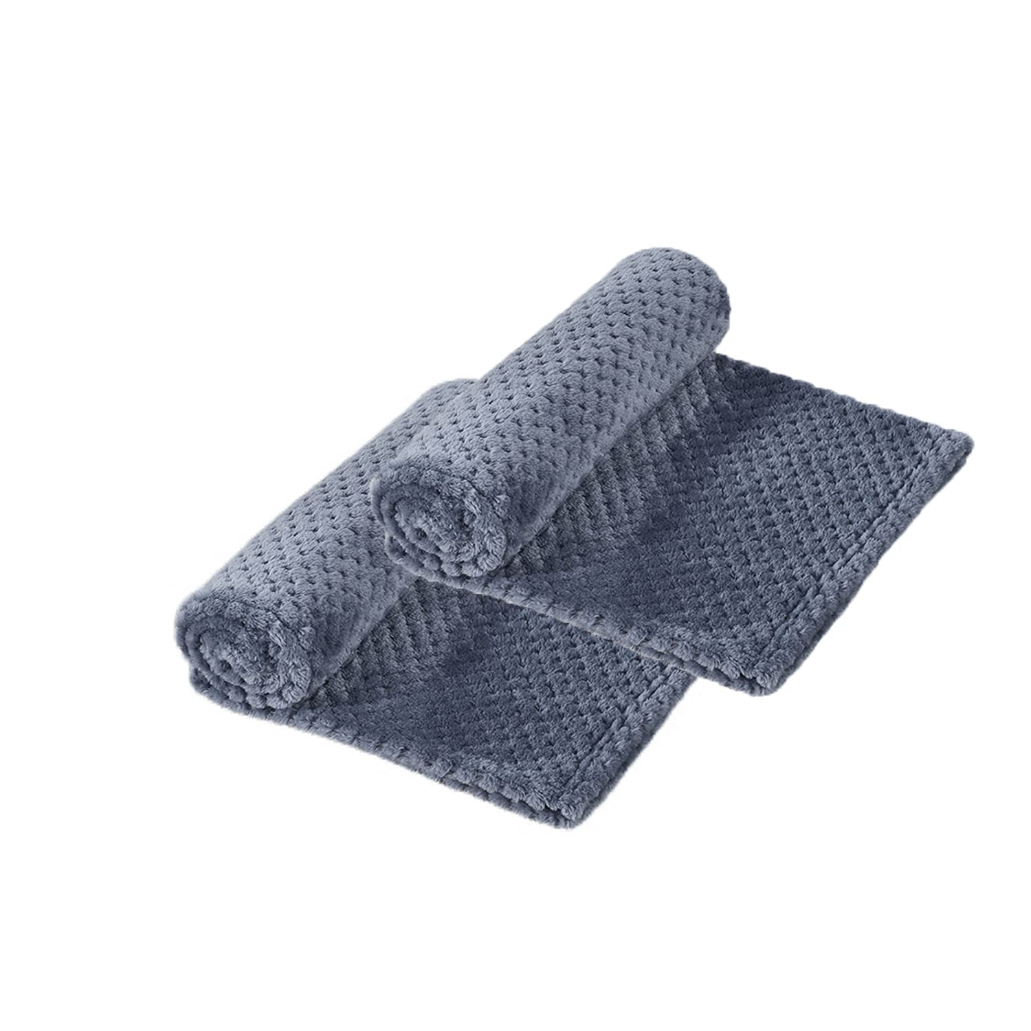 Trwały koc dla psa miękki ciepły mata do spania dla zwierząt domowych 120 x 200 cm nadaje się do prania flanelowa narzuta dla zwierząt domowych zestaw 2 koców do spania dla małych średnich dużych psów kotów, szary