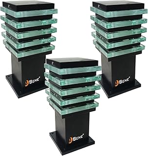 BENE Stainless Steel Ice Cube Outdoor Lamp Without Bulb, (Black 11 Cms, Pack of 3 Pcs), LED-picture-10