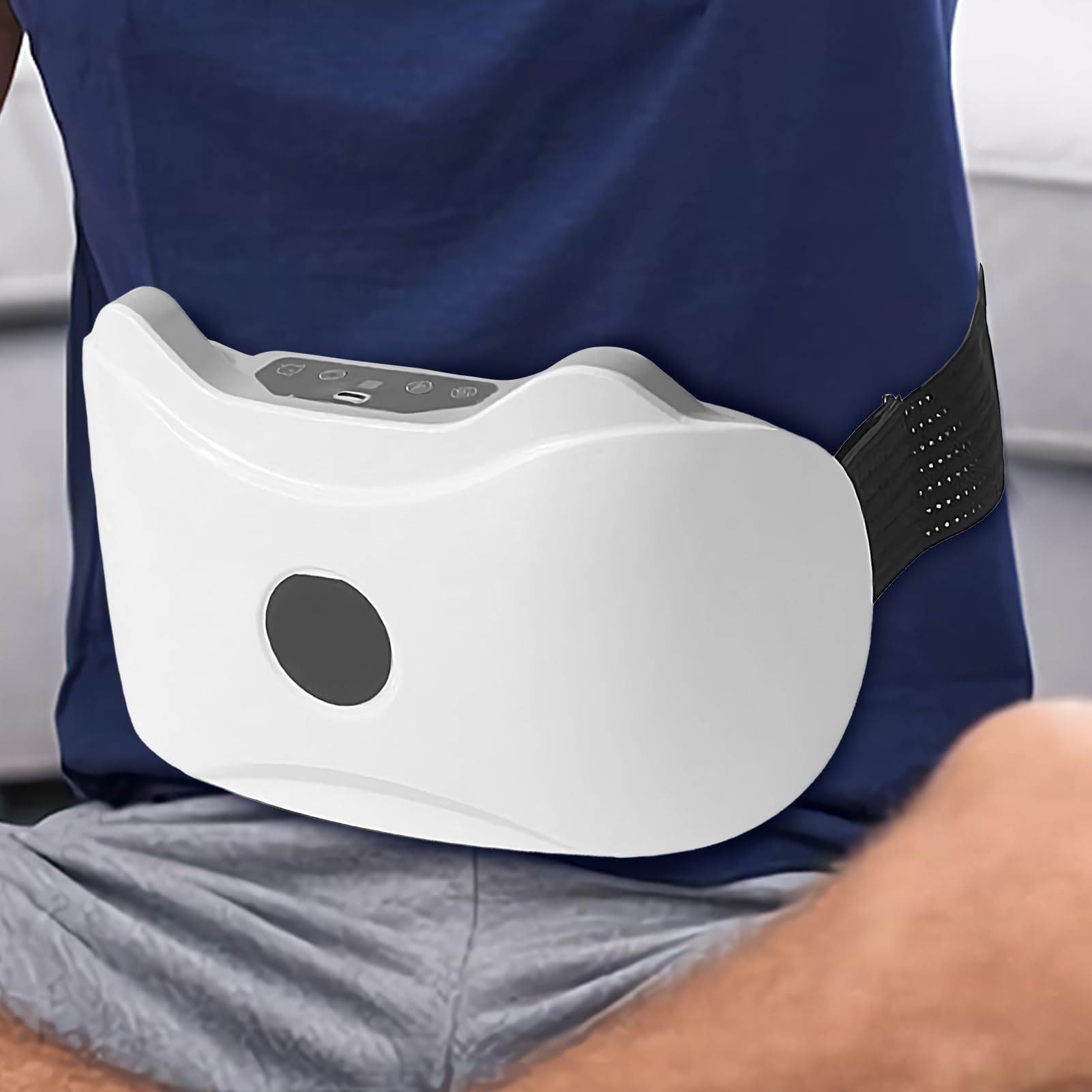 Máquina Reductora De Grasa Abdominal - Masajeador Anticelulítico,Cinturón Vibratorio Inalámbrico con 3 Modos para Waist Trainer, Relajación en Oficina, Hogar y Postparto