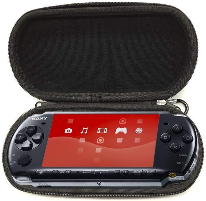 XFUNY(TM) Dustproof Quakeproof Hard Cover Protective Shell Carrying Case Travel Pouch Bag for Sony PSP 3000 Game Console & Card (BLUE)