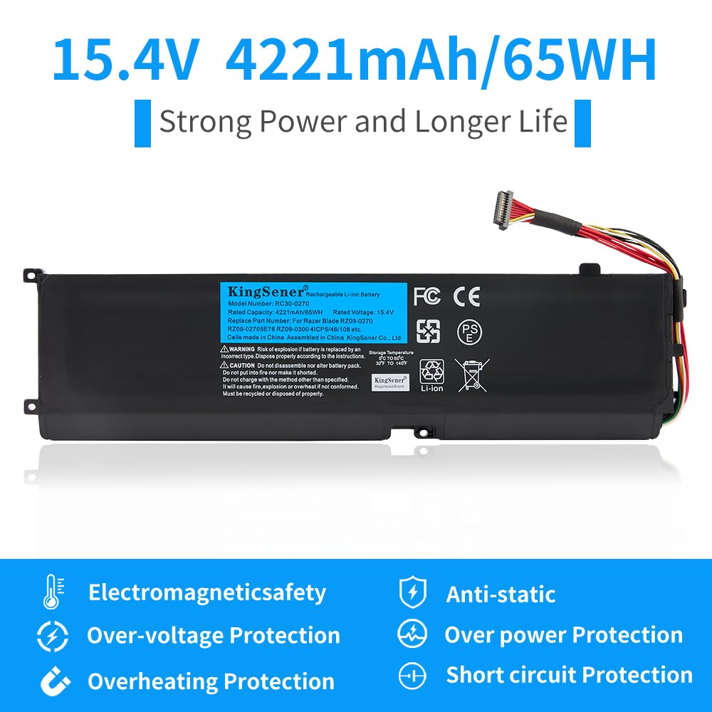 Genuine RC30-0270 / RZ09-0270 Laptop Battery For Razer Blade 15 Base (2018-2019)