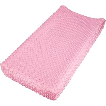 light pink changing pad cover