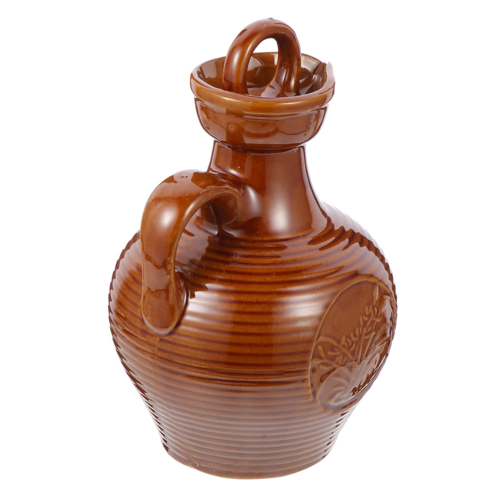 Carafe à vin incassable en céramique marron 500ml pour éviter la casse