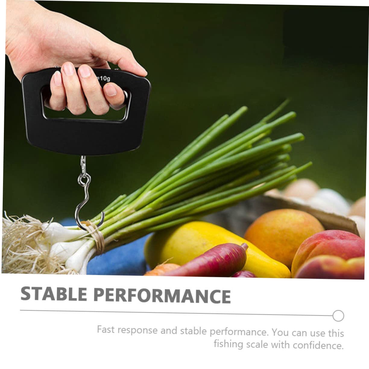 Hemobllo 2 Piezas Báscula Digital Portátil para Pesca y Equipaje Pantalla LCD Gancho Colgante Resistente Precisión para y Actividades