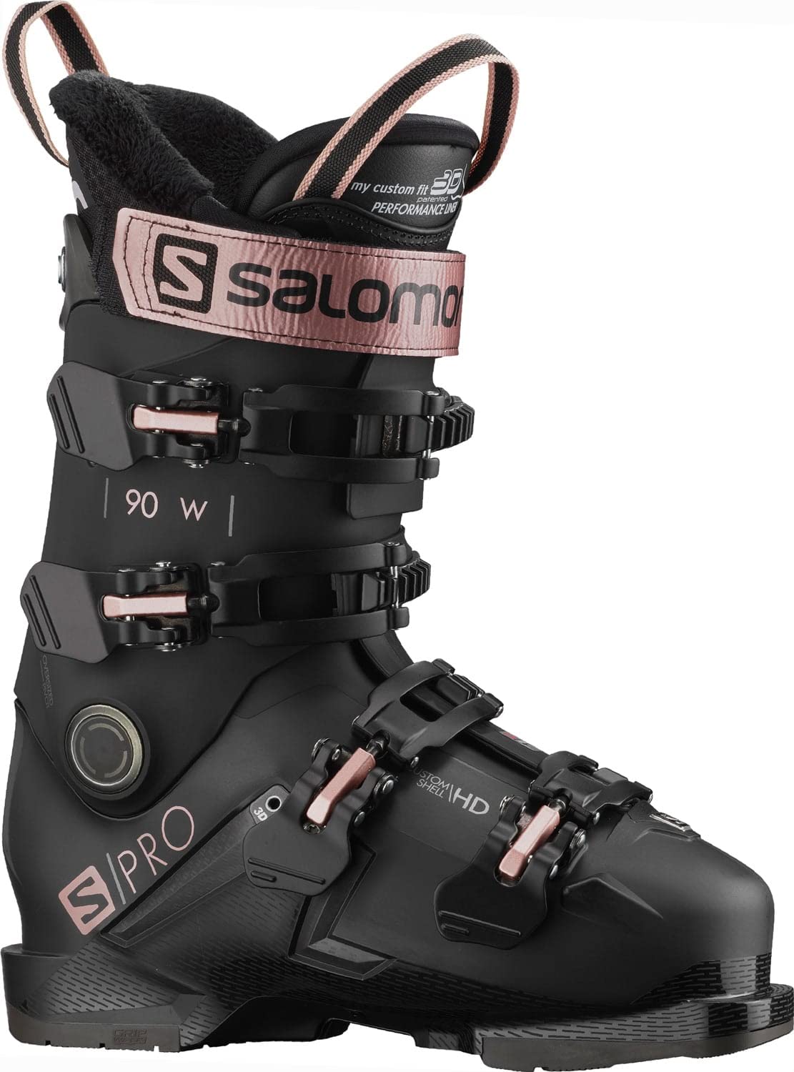 Salomon S/Pro 90 GW Womens Ski Boots Black/Rose Gold/Belluga 7/7.5