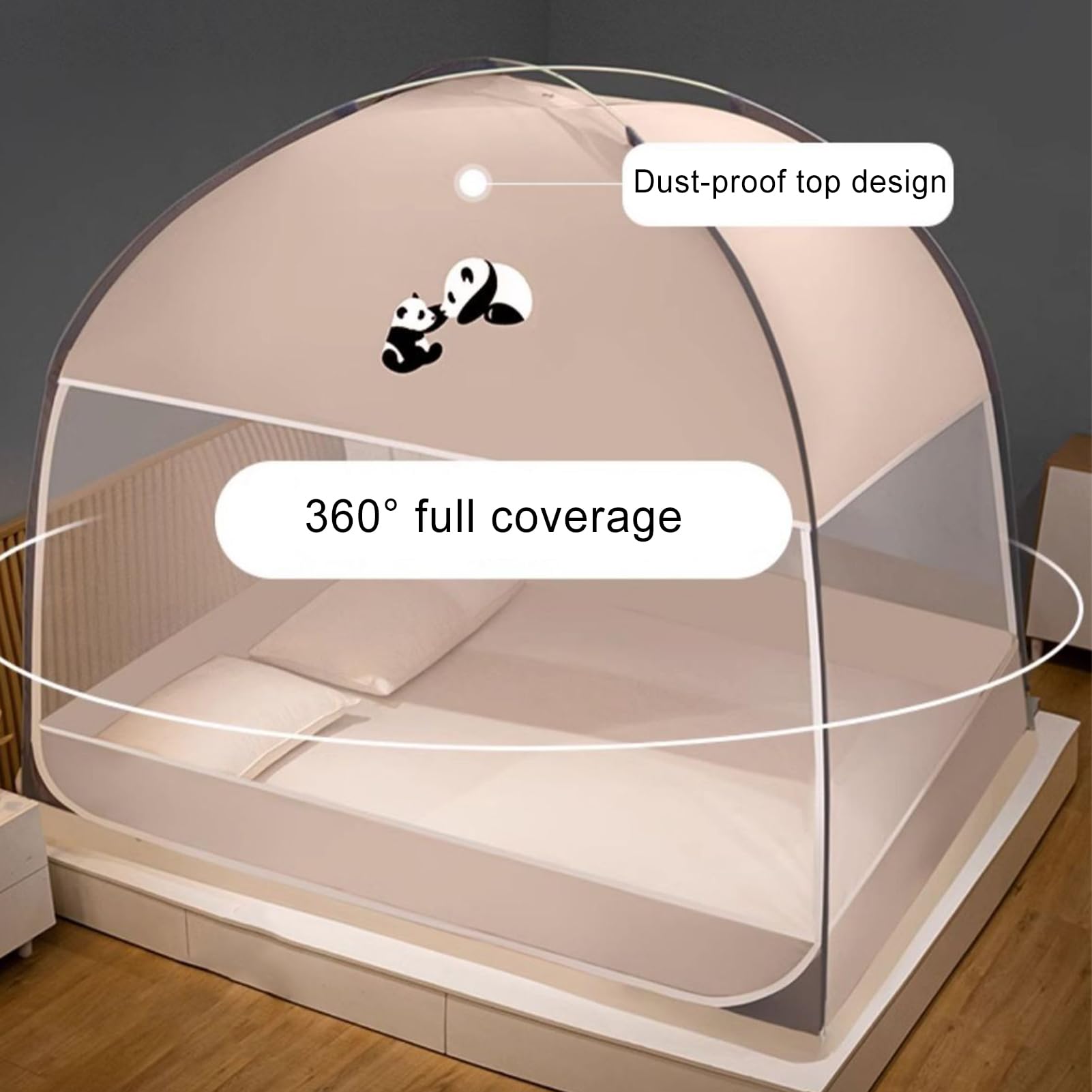 Zanzariera Da Viaggio | A Rete Portatile | Zanzariera A Maglie Con Doppia Porta Esterno Per Camera Da Letto E Camera Dei Bambini