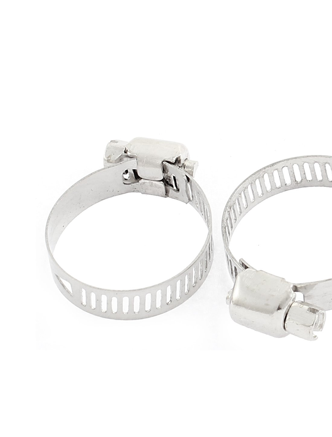 Aexit Adjustable 19mm-29mm Clamps Range Band Stainless Steel Worm Hose Clip Clamp Strap Clamps 20 Pcs