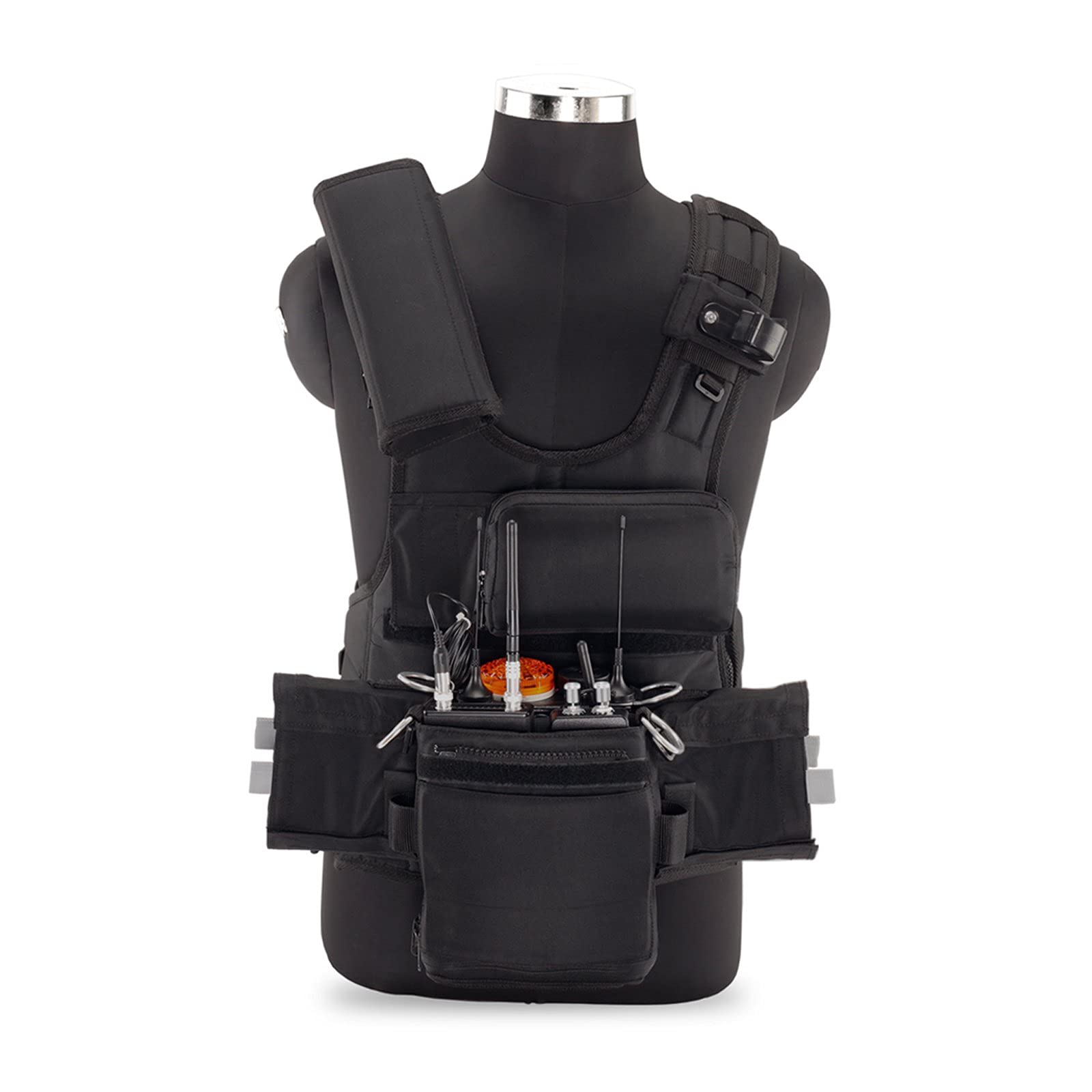 PROAIM ATV gilet tattico audio per fonici e operatori boom | Gilet tattico traspirante con tasche multiple, sistema MOLLE e vestibilità regolabile per registrazioni audio in esterna