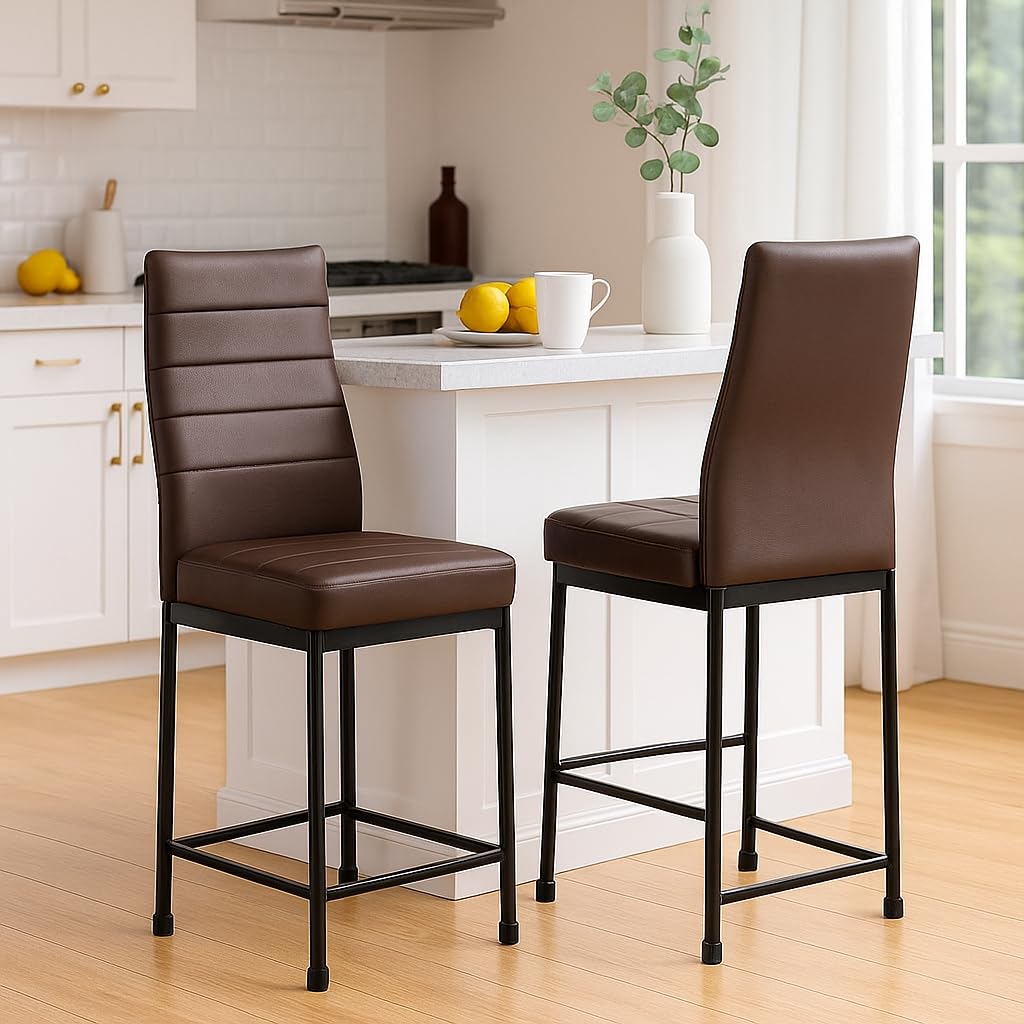 CLASSELA Zidle Bloom Dining Chair Model for Living Room Set of 2 Piece | Cafeteria | Home | Bedroom | Restaurant | Scratch Proof/Anti Skid Rubber Bush | 1 Year Warranty (Coffee Brown Premium Rexine)-image-31