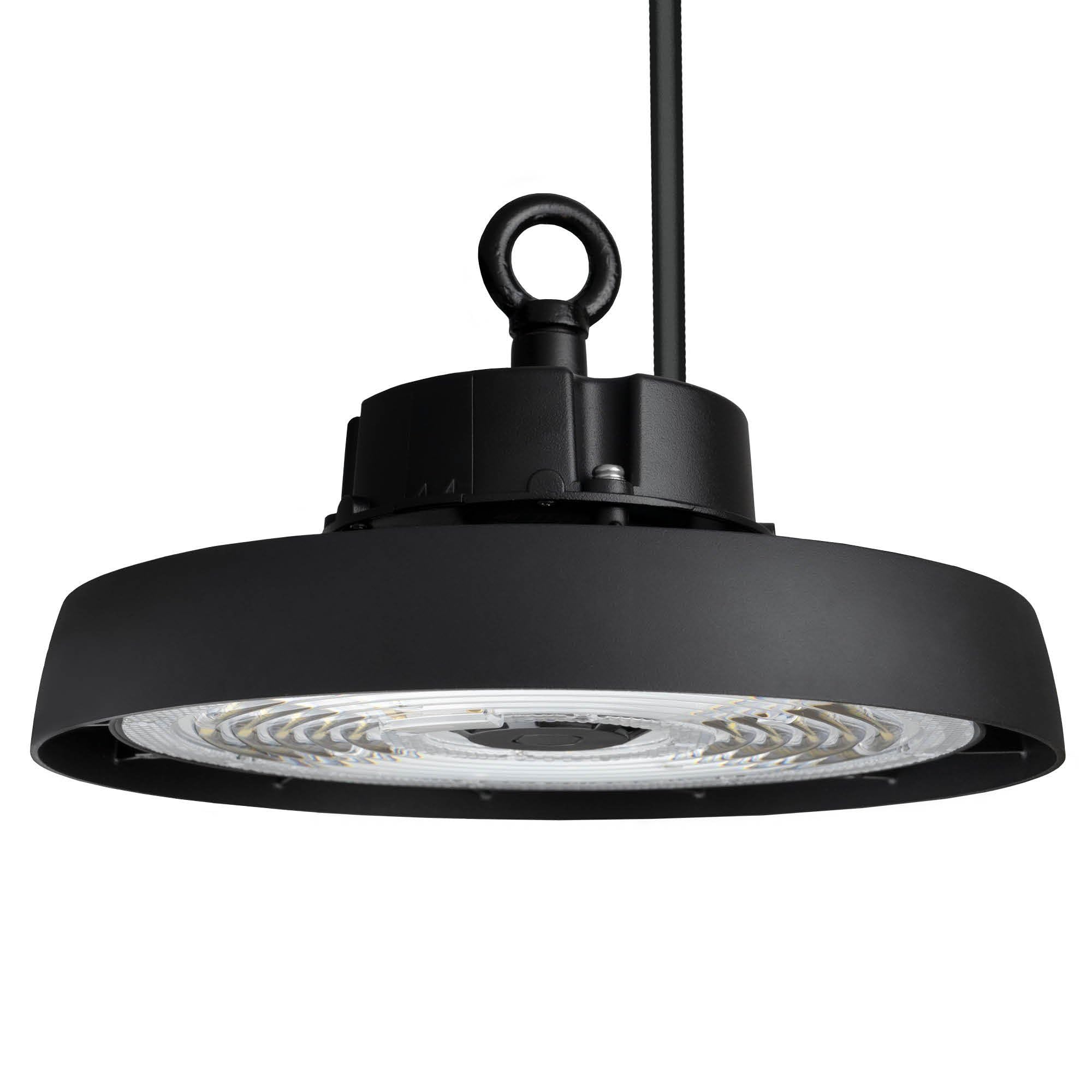 Ledvion - LED High Bay, IP65, 80W, 192 lm/W, Warm White, 4000K, Dimmable, Ceiling Lights, Garage Lighting, Work Light, Factory, Warehouse