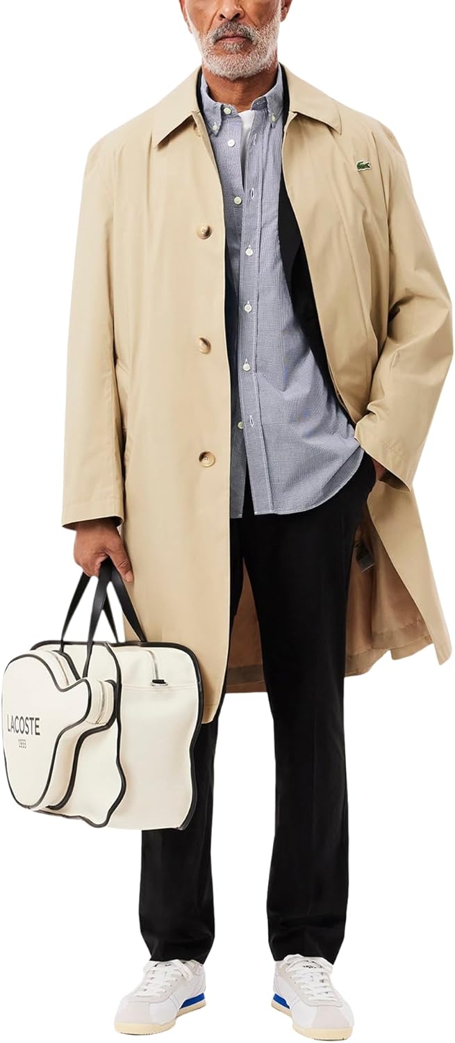 Lacoste Mens Regular Fit Gingham Poplin Shirt - Image 4