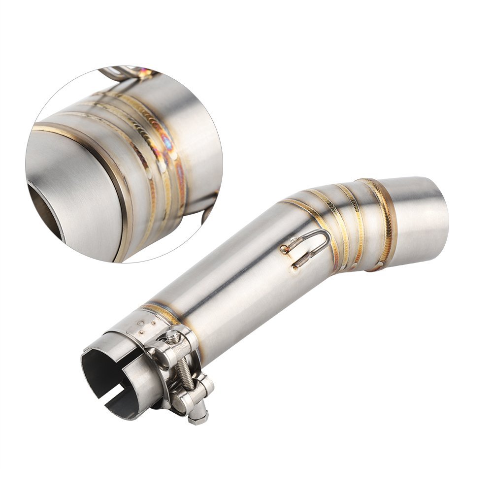 Aramox Rura wydechowa motocykla 51 mm, rura wydechowa motocykla rura łącząca wylot spalin rura średniociśnieniowa rura wydechowa dla NC700X NC750X NC750S NC750S NC700S 2012-2017