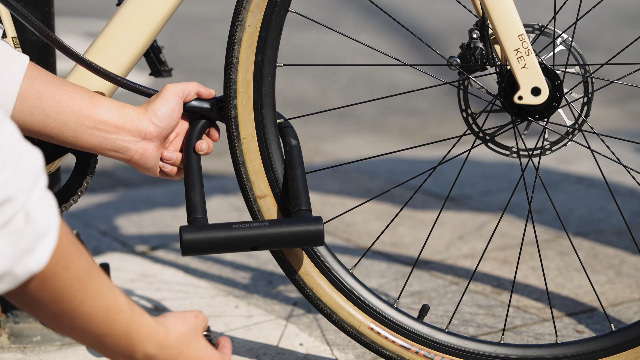 ROCKBROS Antivol Vélo Pliable en Acier avec 2 Clés et Support de Verrouillage ROCKBROS