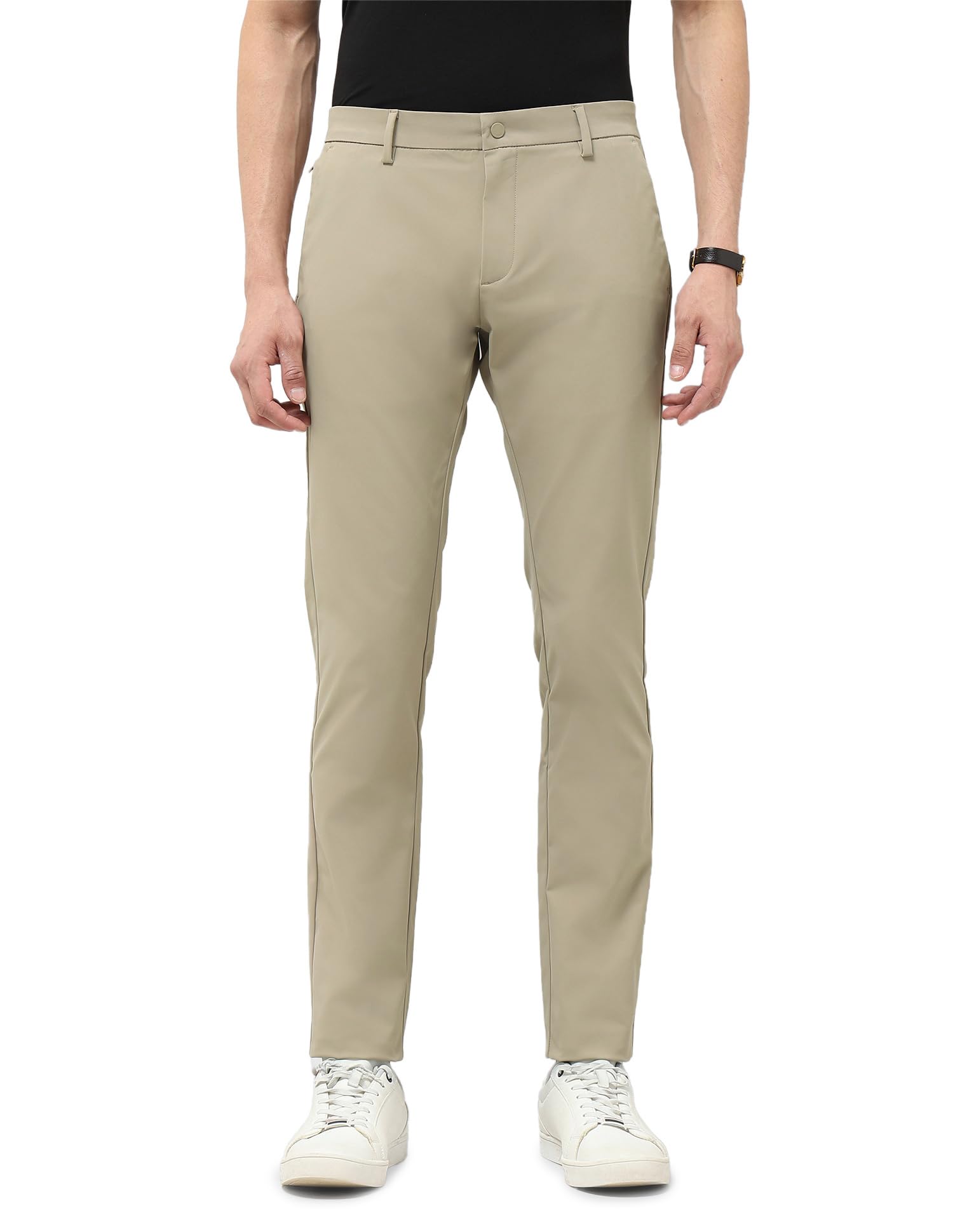 U.S.Polo Association Men's Austin Slim Fit Satin Trousers-image-20