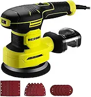 Lixadeira Orbital Elétrica Multiuso 3 em 1 350W 127V Com Substituível Redonda Cuadrada En Forma De Rata 7000-13000 Rpm 6 Velocidades Coletor De Pó