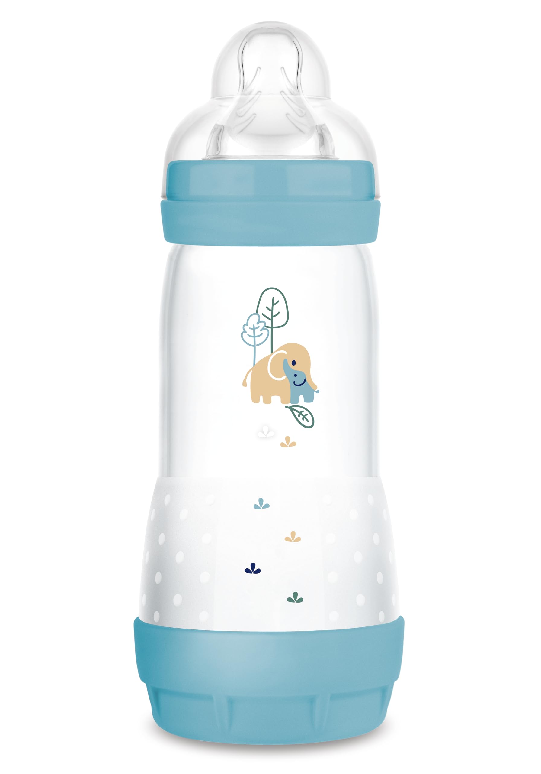 MAM Easy Start Babyflasche, 320 ml, Anti-Kolik-Flasche für gemischtes Stillen, reduziert Luftblasen und das Risiko von Koliken, Zubehör für Neugeborene ab 4 Monaten, selbststerilisierend und mit