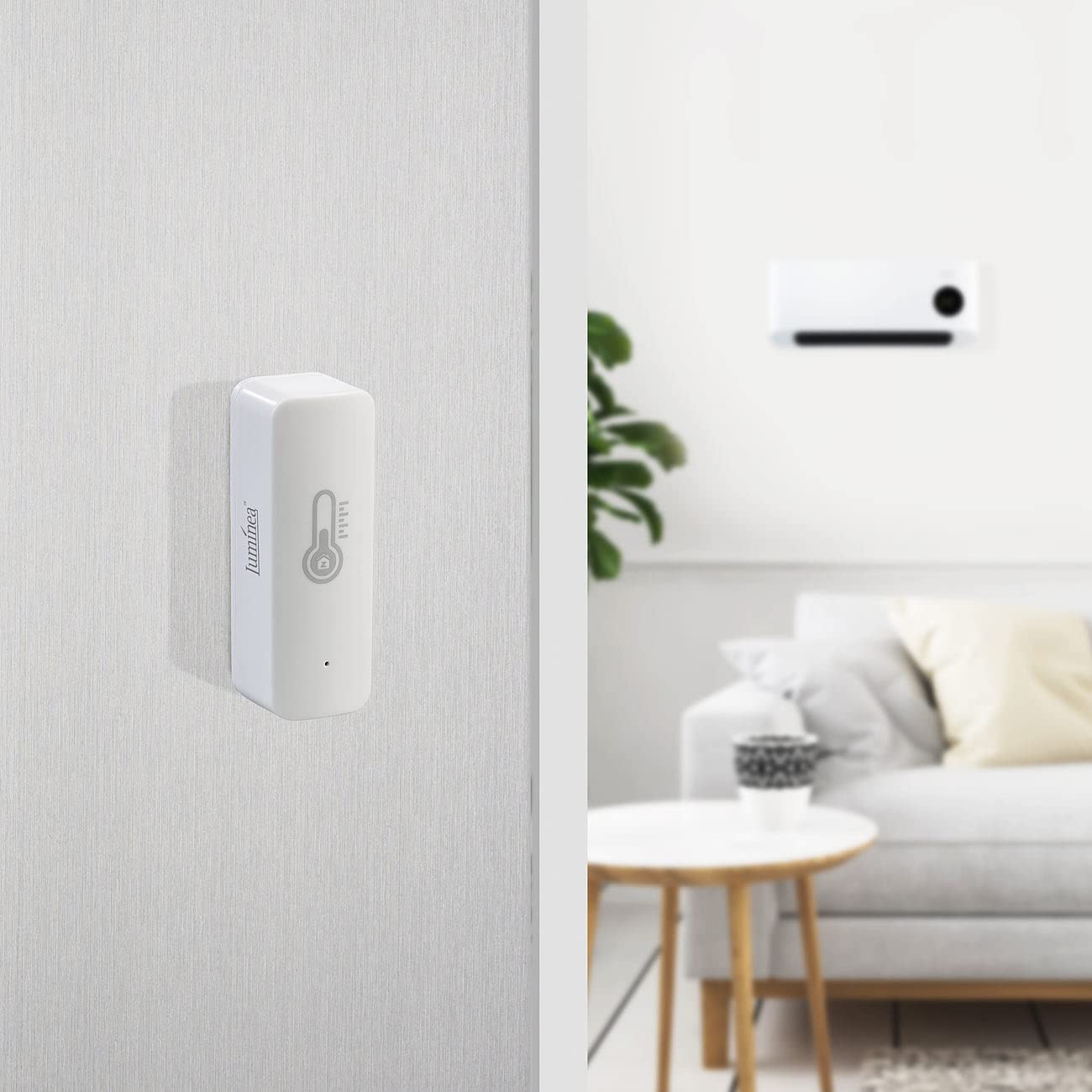 Luminea Home Control Smart Home Thermometer: 4er-Set ZigBee-Temperatur- & Luftfeuchtigkeits-Sensoren mit App (Temperatur Datenlogger, Smart Home Thermometer ZigBee, Infrarotheizung)