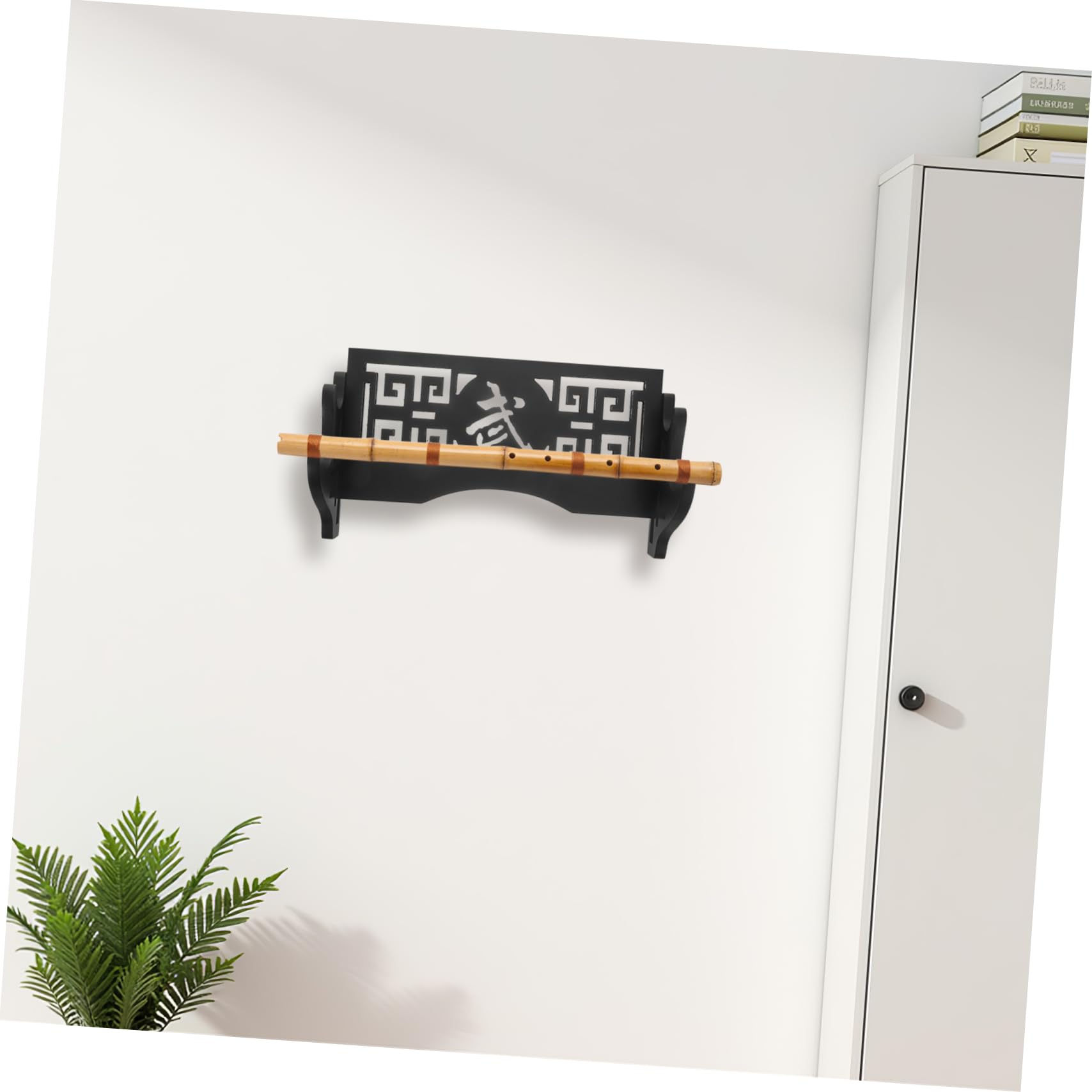 Healifty Soporte de Pared para Espada de Madera, Montaje Retro Negro, Diseño Ahorrador de Espacio para Áreas de Entrenamiento y Exhibición