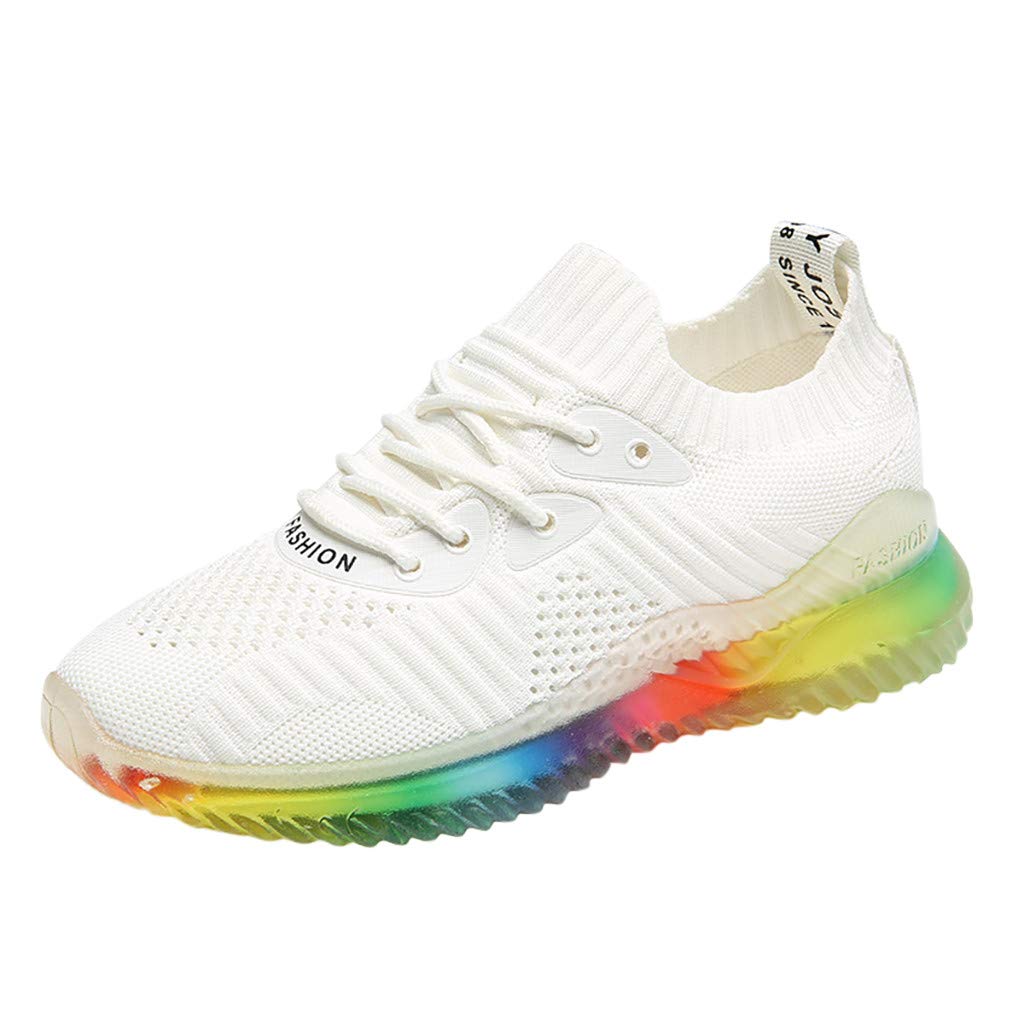Tennis shoes with rainbow soles Outlet