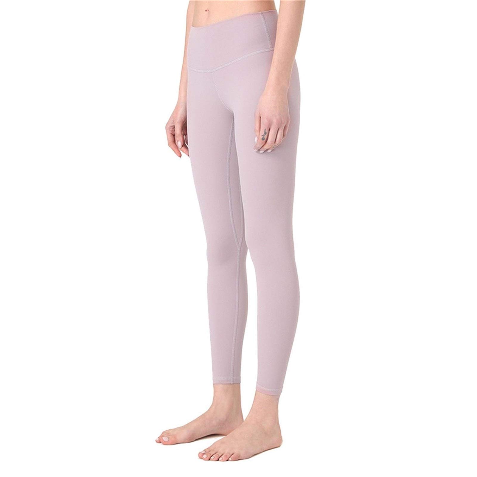 fitness legginsy damskie, Damskie Nagie uczucie Wysokiej talii Legginsy Legginsy Butt Lift Power Flex Slim Jogi Spodnie Aktywne Rajstopy Tummy Control Non See przez rozciągliwe sportowe legginsy do jo