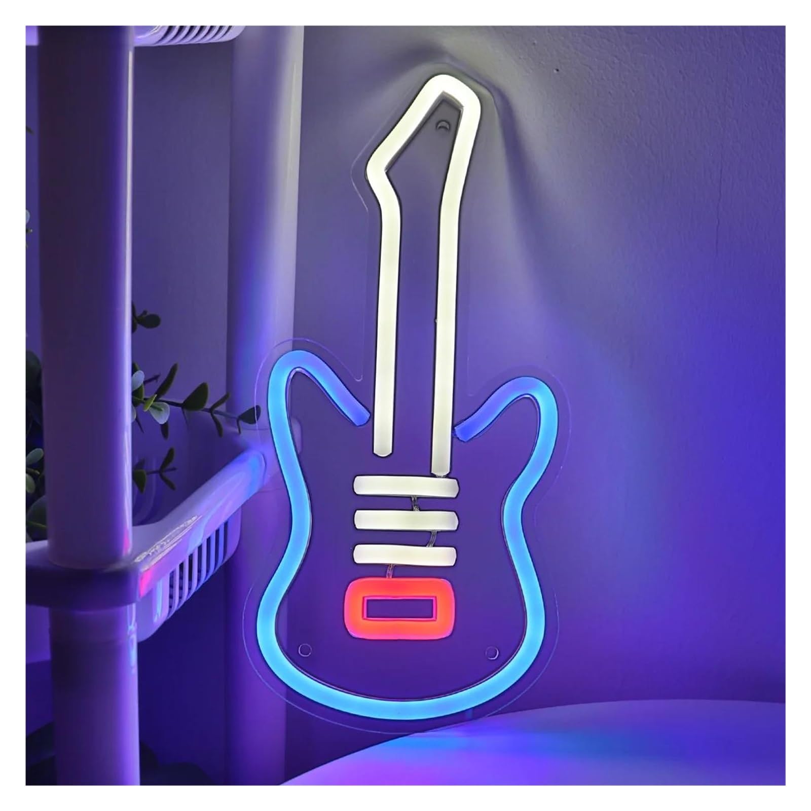 cartelli al neon personalizzati Insegna Al Neon Per Chitarra Luci Dimmerabili Alimentate Tramite USB Per Negozio Club Spettacolo Musicale Studio Festival Decorazione Da Parete 13.8cm×28.9cm