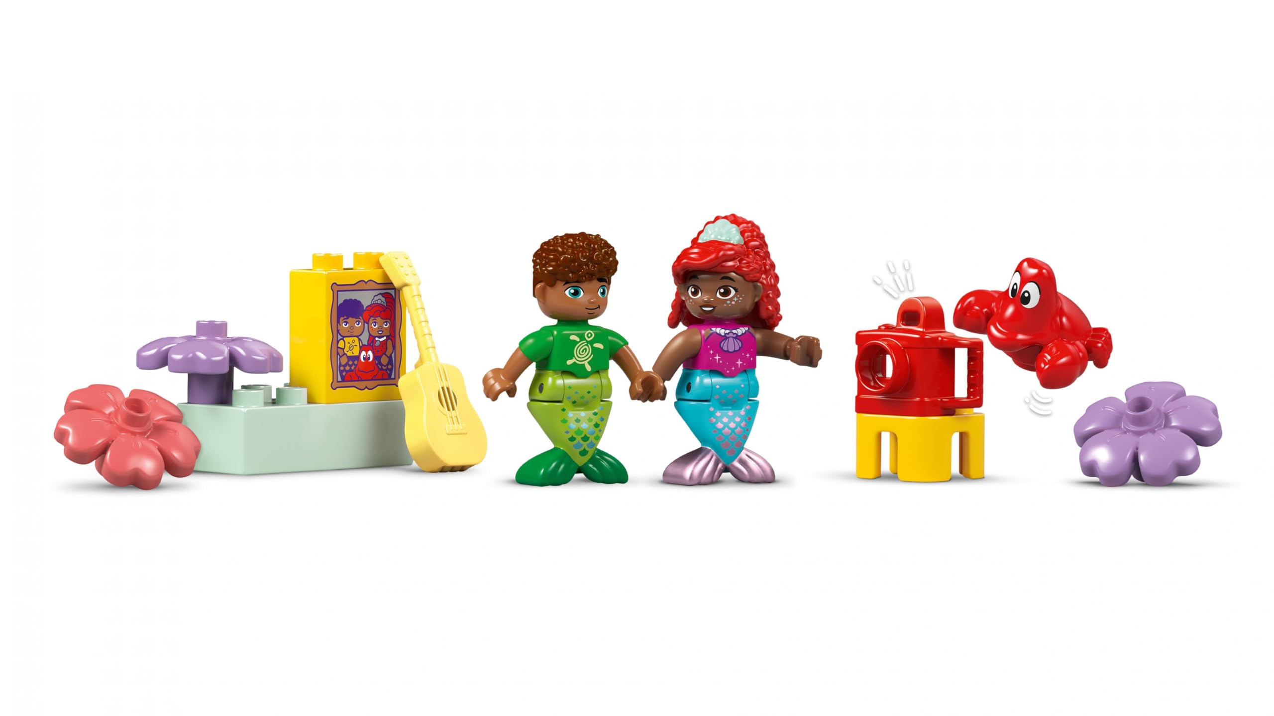 LEGO Duplo Disney Palacio Submarino Mágico de Ariel - Castillo de la Sirenita de Juguete para Niñas y Niños de 2+ Años - Juego Educativo para Aprender con 3 Figuras - Regalo de Cumpleaños 10435