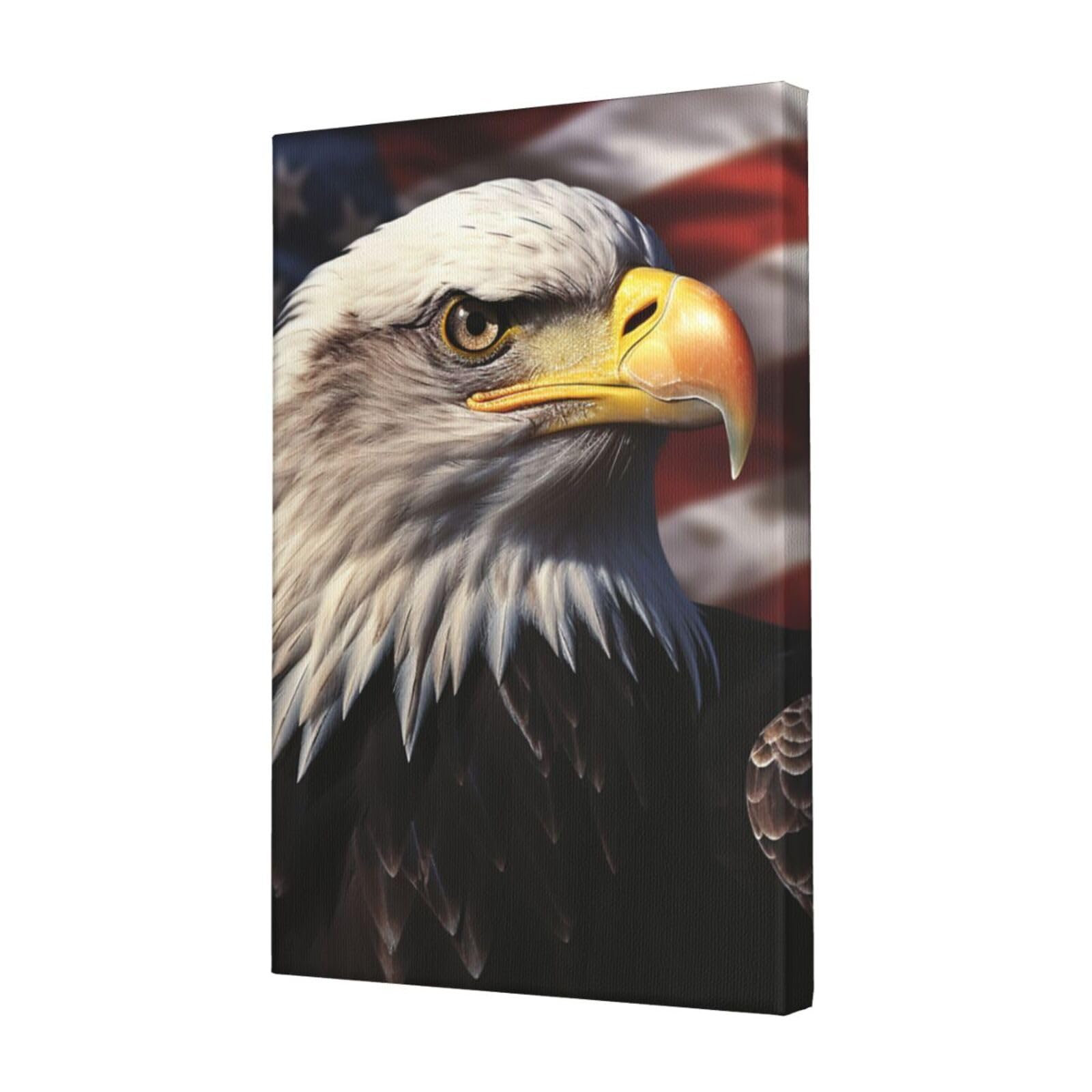 Impression sur toile drapeau américain HD finition premium - 8